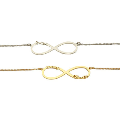 Exquisite Infinity Loop Custom Name Necklace - Myths Jewels