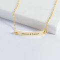 Simple Rectangular Custom Name Bracelet - Myths Jewels