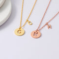 Light Luxury Round Custom Name Necklace - Myths Jewels