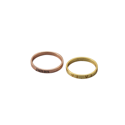 Timeless Engraved Rings