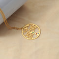 Trendy Hollow Tree of Life Custom Name Necklace - Myths Jewels